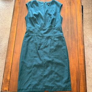 Ann Taylor Teal Midi Dress